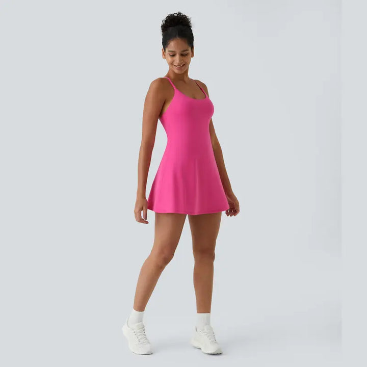 Plush Backless Active Dress - Easy Peezy Edition