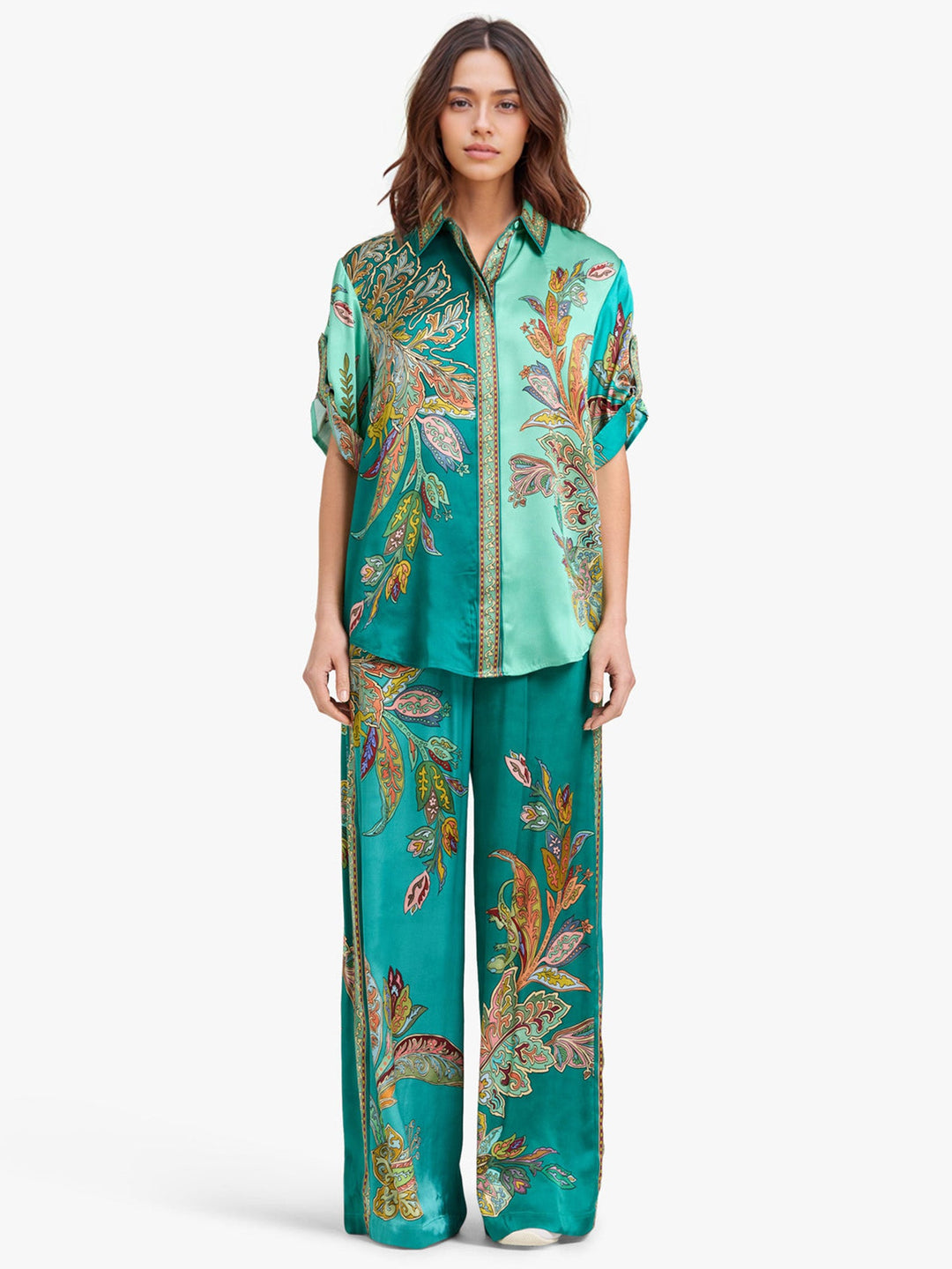 Emerald Wide-Leg Pants