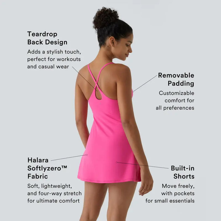 Plush Backless Active Dress - Easy Peezy Edition