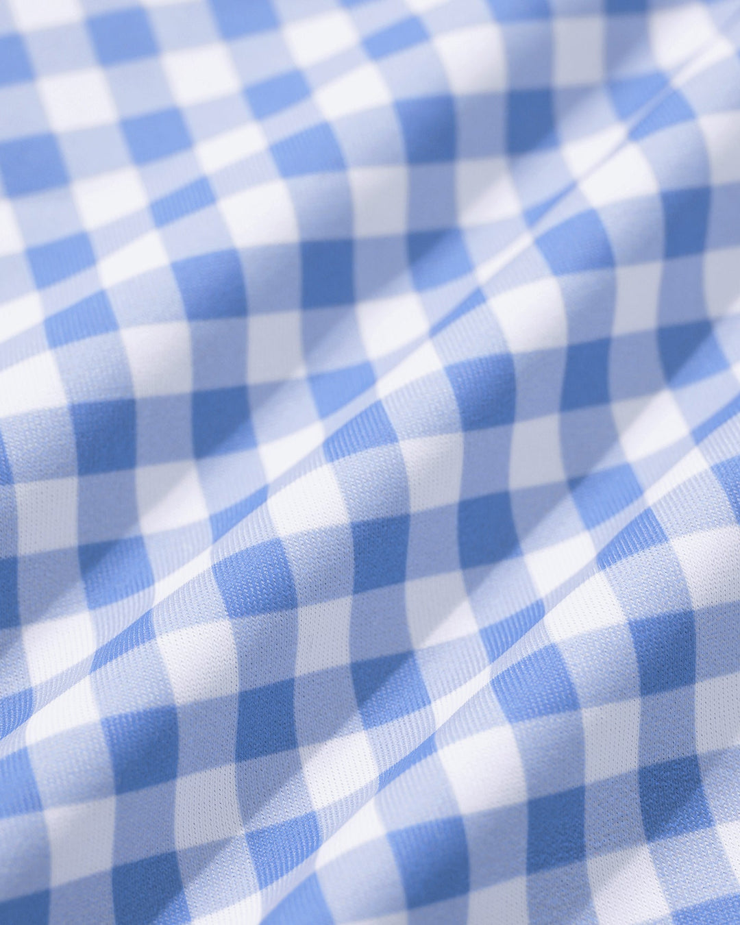 Blue Plaid Underwire One Piece