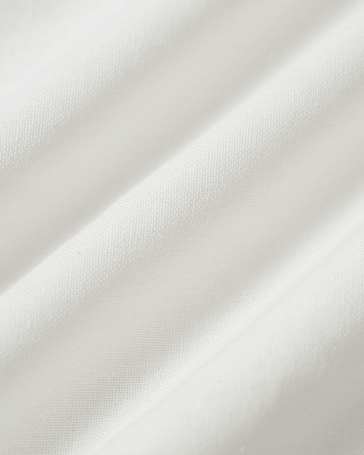 White Collar Splicing Button Shirt